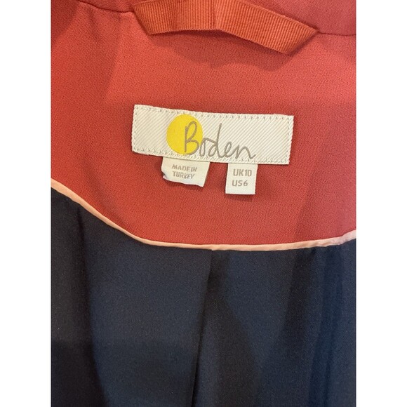 Boden Womens Size 10 Terracotta Fluid Tailored Jacket Blazer - Picture 4 of 8
